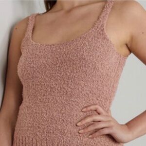 SKIMS Tan Fuzzy Cropped Lounge Top Size 2X NWT